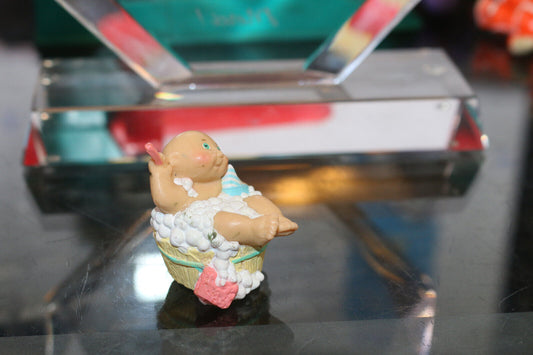 Cabbage Patch Kid Miniature Figure Toy Bath Brush & Bubble Time Vintage Vtg Cute