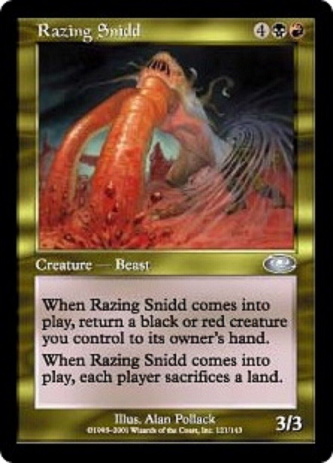 MTG MTG 1x Razing Snidd Planeshift card Magic the gathering