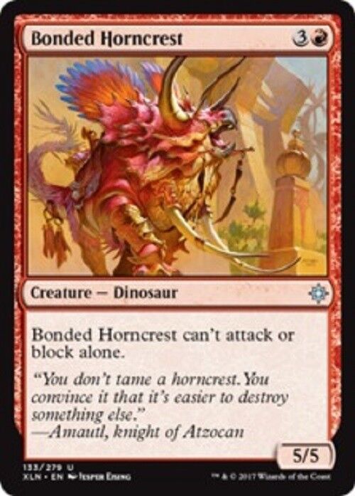 MTG 1x Bonded Horncrest Ixalan Card MTG Commander Pauper Commander