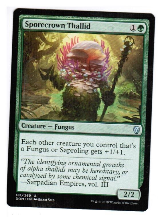 MTG 1x Sporecrown Thallid Dominaria English Unplayed NM cards Freshpack Pauper