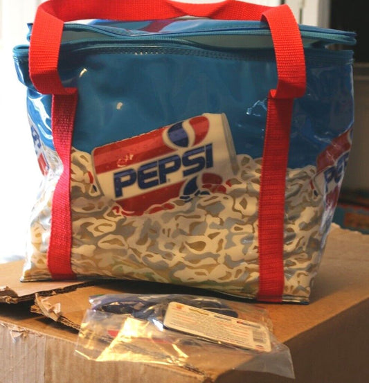 Vintage Soft Pepsi Icepack Cooler Vintage 1994 With Tag And Pass Keychain Mores