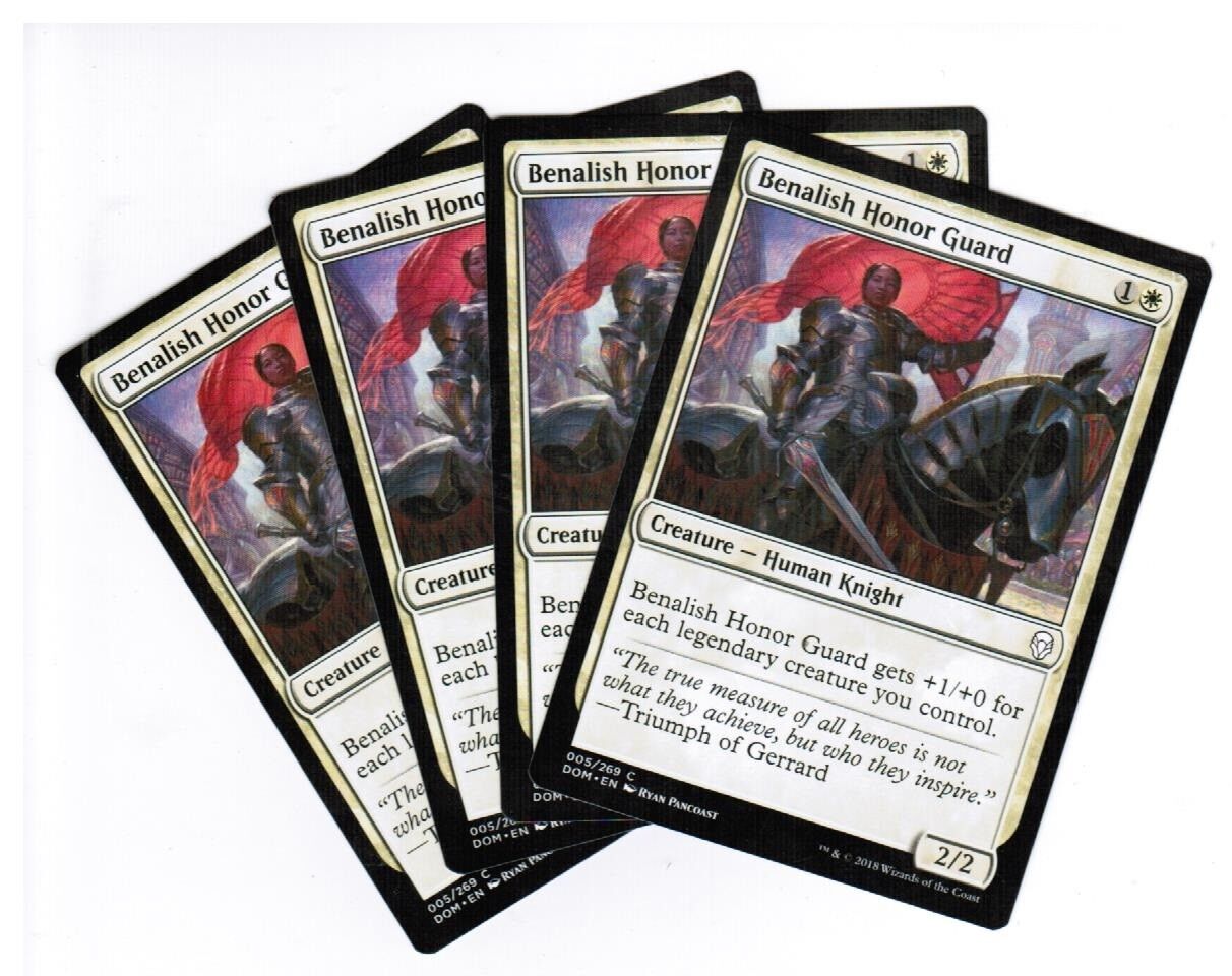 MTG MTG Benalish Honor Guard X4 4x Magic the GAthering cards NM