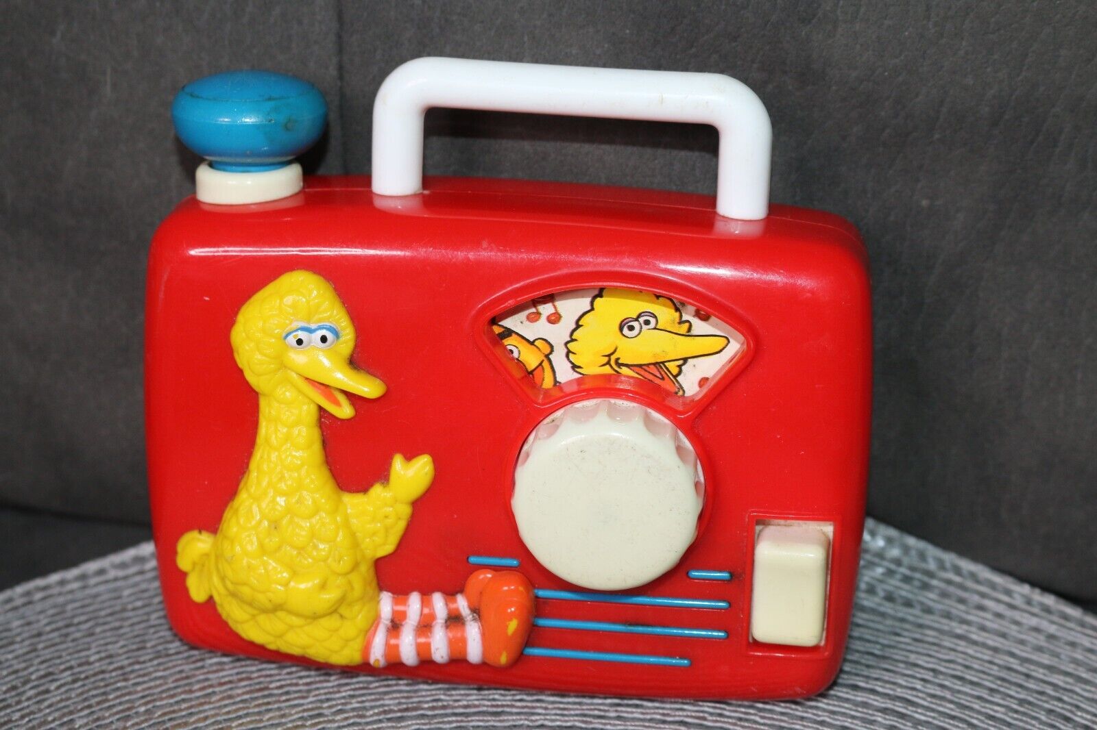 lav lektier fordel film Vintage Big Bird Wind Up Radio Music Box Toy Illco Sesame Street Worki