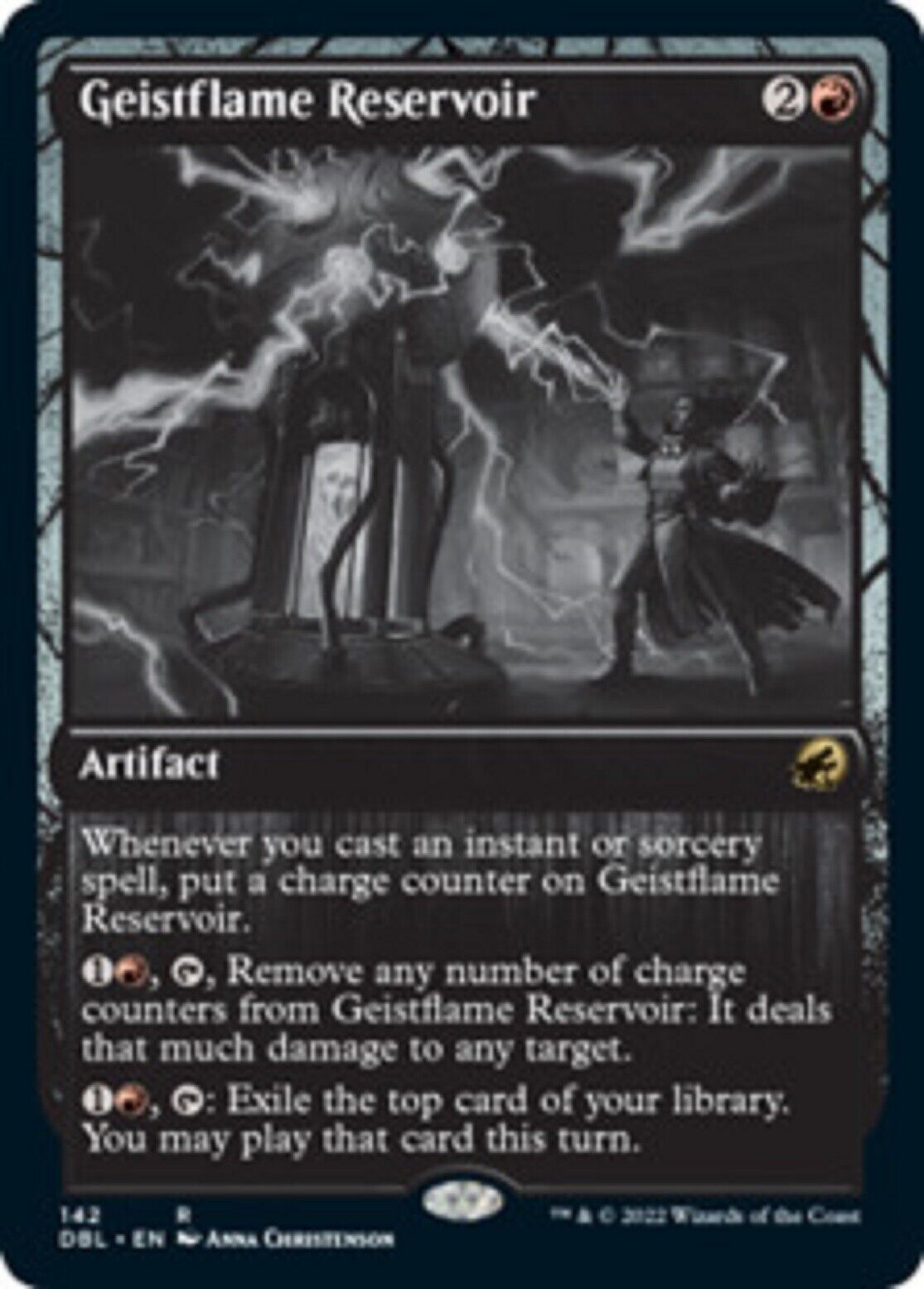 MTG MTG 1x Geistflame Reservoir Innistrad: Double Feature Magic the Gathering card