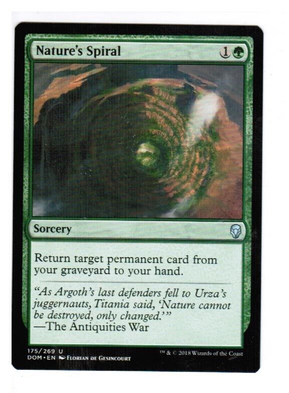 MTG 1x Nature's Spiral Dominaria English Unplayed NM cards Freshpack Pauper