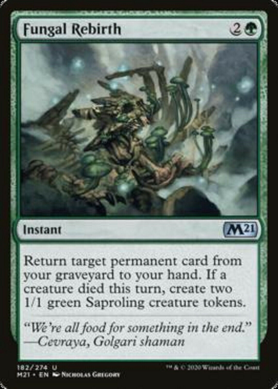mtg set with most expensive cards MTG MTG 1x Fungal Rebirth Core Set 2021 Magic the Gathering card –  Omniphustoys