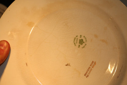 1+1 Of A Set From Princess Rose 22 Karat Gold Winterton Longton Plate Porcelain