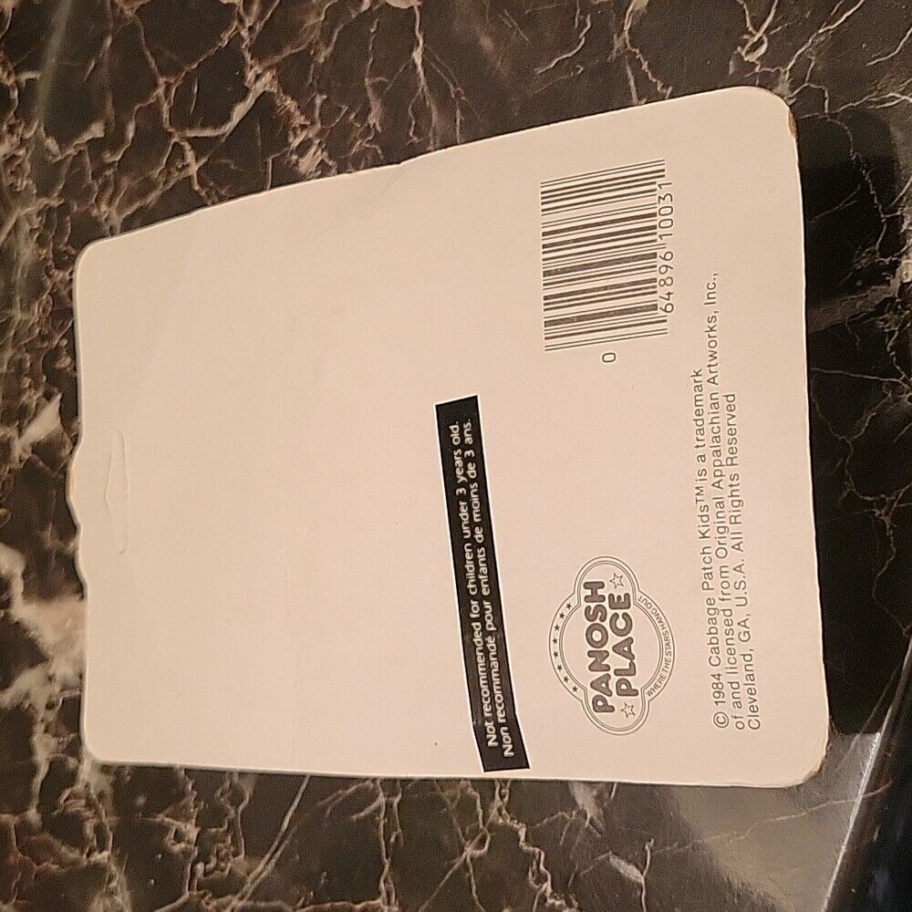 1984 Cabbage Patch Kid Figure Pvc Girl Roller Blade Toy Sealed On Card Unpunched