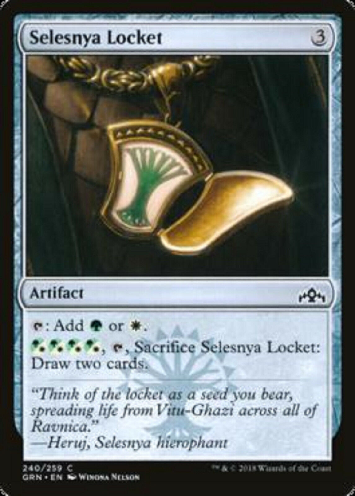 MTG MTG 4x Selesnya Locket Guilds of Ravnica NM cards artifact