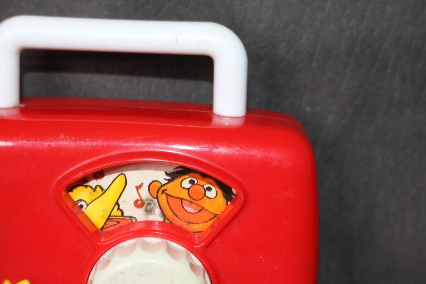 Vintage Big Bird Wind Up Radio Music Box Toy Illco Sesame Street Working