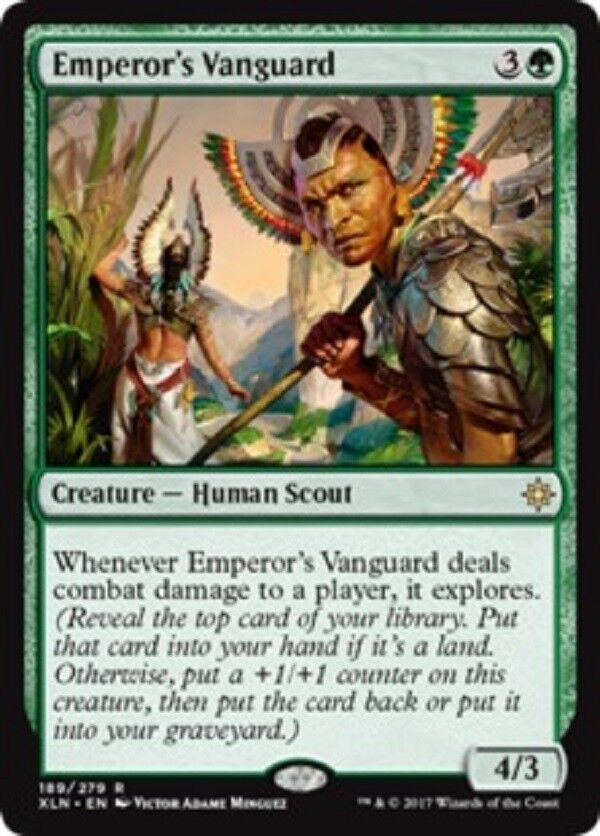 MTG 1x Emperor's Vanguard Ixalan Mtg Magic The Gathering Vintage Card Omniphustoys MTG 1x Emperor's Vanguard Ixalan Mtg Magic The Gathering Vintage Card Omniphustoys