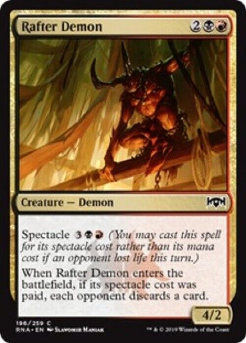 MTG MTG 4x Rafter Demon Ravnica Allegiance Cards Magic The Gathering N Omniphustoys MTG MTG 4x Rafter Demon Ravnica Allegiance Cards Magic The Gathering N Omniphustoys