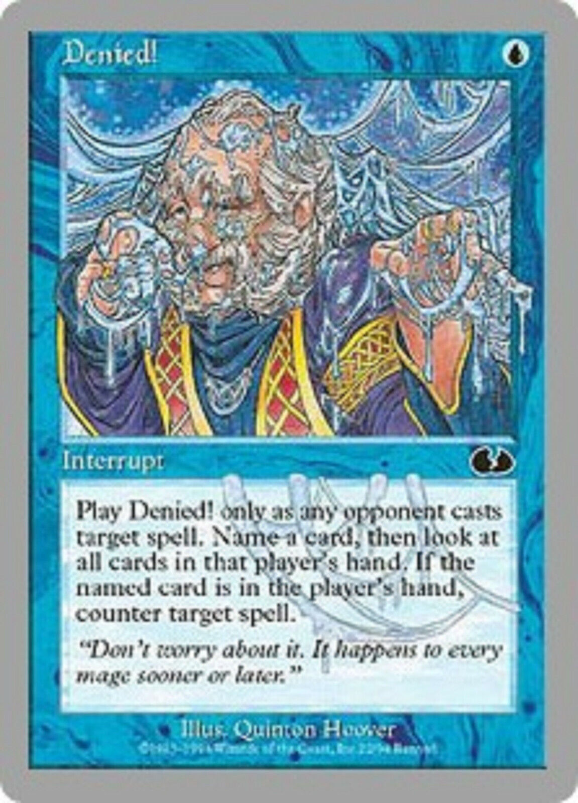 MTG 1x Denied! Unglued card MTG Magic the Gathering  Omniphustoys