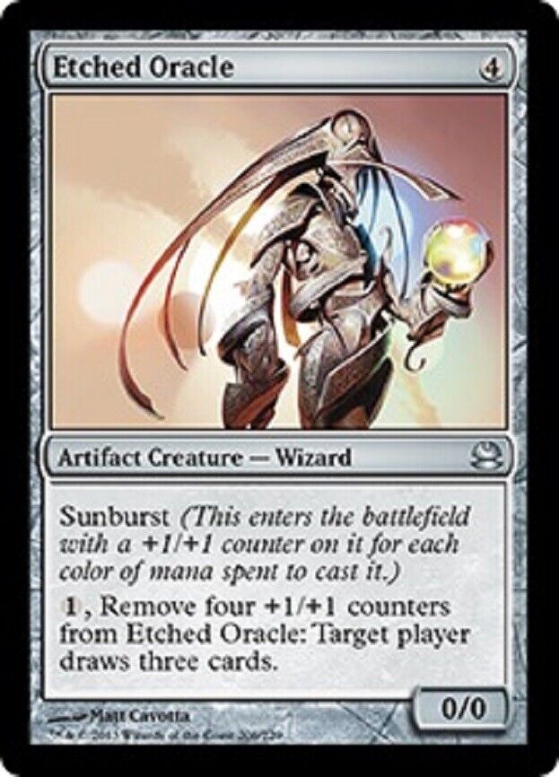 MTG 1x Etched Oracle Modern Masters 2015 Edition Foil card MTG Magic t –  Omniphustoys