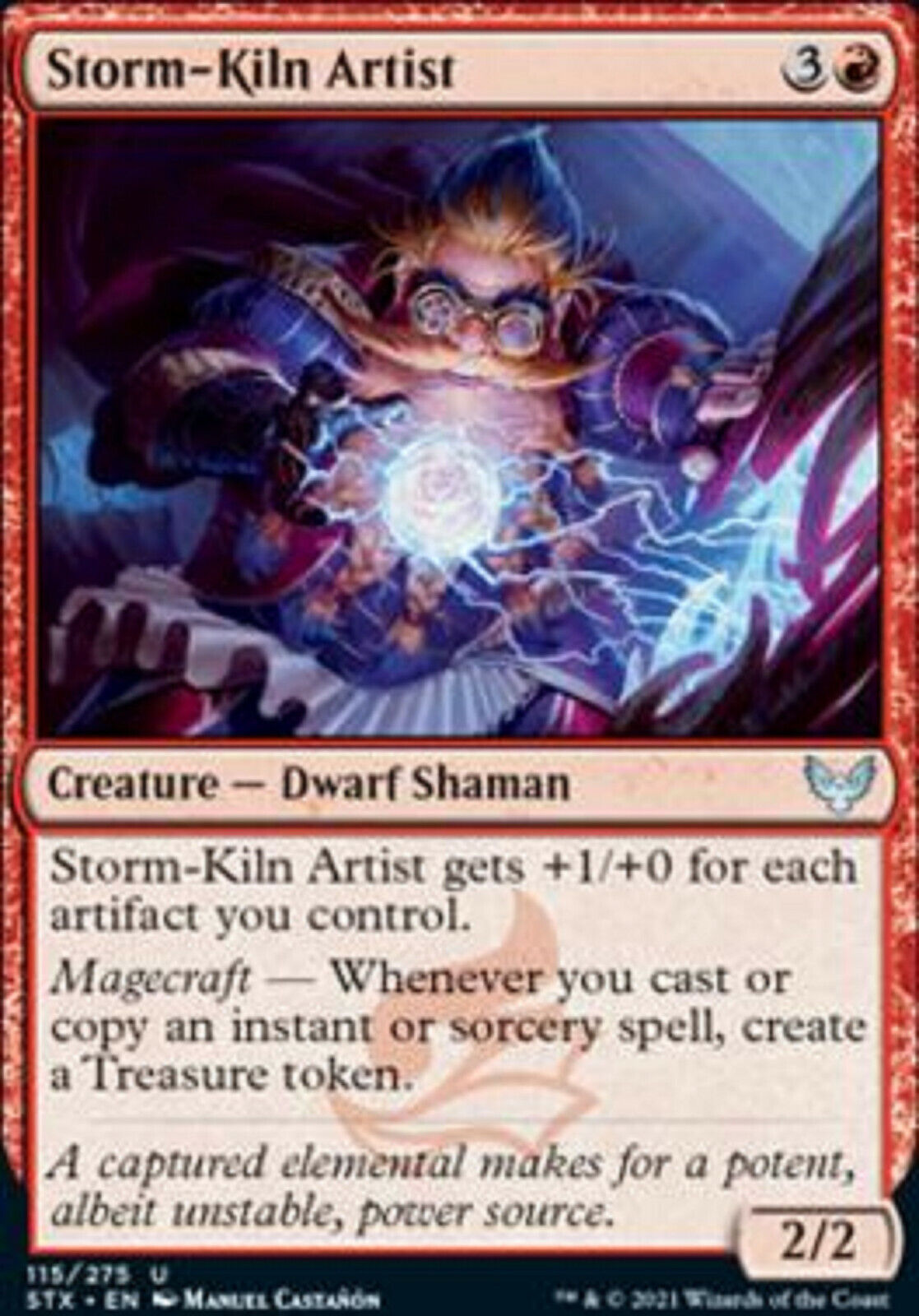 MTG MTG 1x Storm-Kiln Artist Strixhaven: School of Mages NM Magic