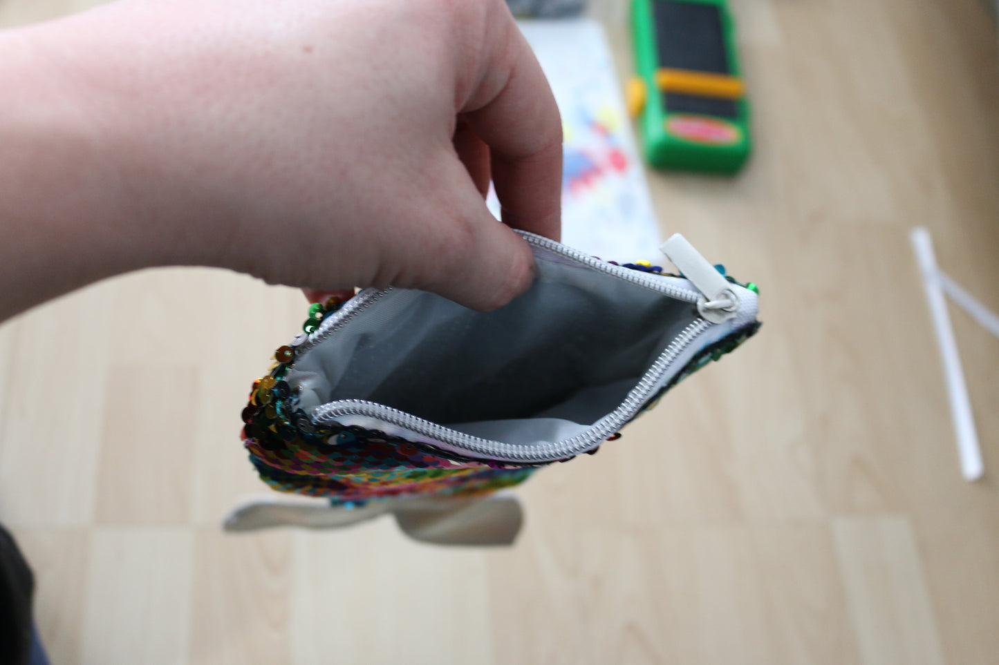 Flip Sequin Mermaid Tail Mini Purse Bag