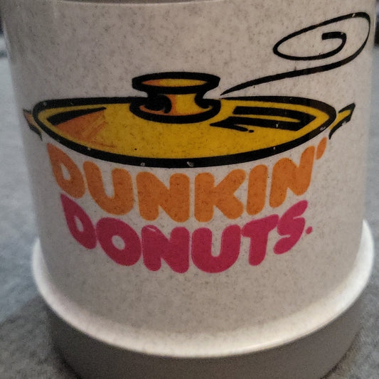 Vintage Thermos Dunkin' Donuts Coffee Cafe Canada Grey Thermos Publicité Beignet