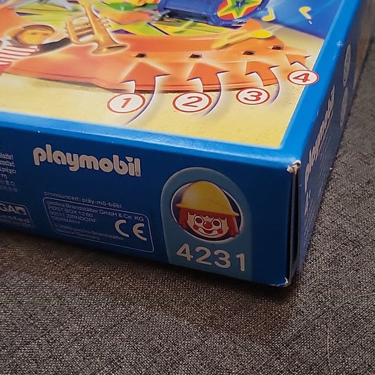 Playmobil 4231 Circus Band Carnival Figures Monkey Drums Music Toy Set New