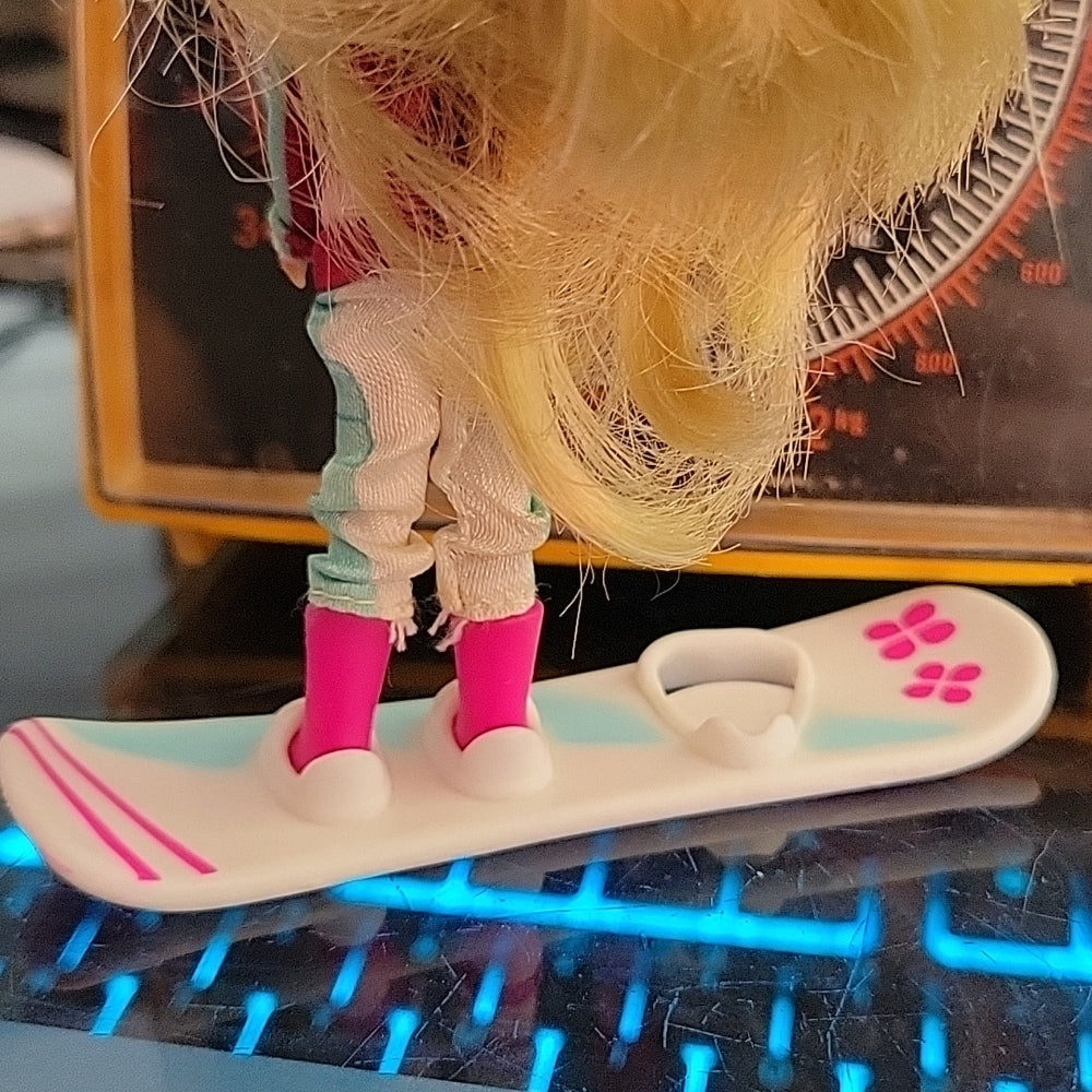 Original Lps Littlest Pet Shop Blythe #B27 #2168 Snow Love Doll Figure Toy Cut