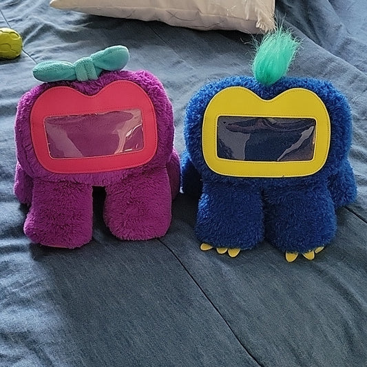 Griffon Fee Woogie Purple & Blue Plush Iphone Samsung Picture Frame Photos Toys