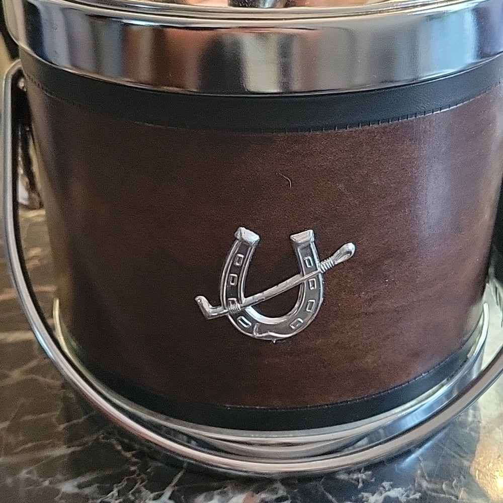 Seau À Glace En Cuir Vintage - Cuir-Étain Plastic Leather Pot Wine Cooler