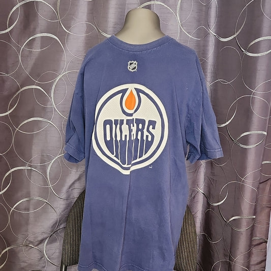 Edmonton Oilers Jordan Eberle Reebok Royal Vlue T Shirt