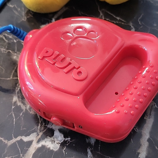 Vintage 1999 Disney Mattel Walk 'N Wagon Baby Pluto W/ Remote Cord