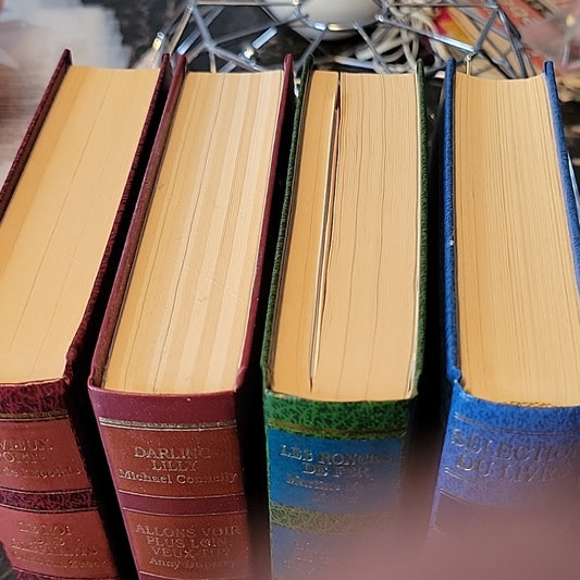 Lot 4 Livres Français Sélections Reader'S Digest Histoires Hardcover /Post Cards