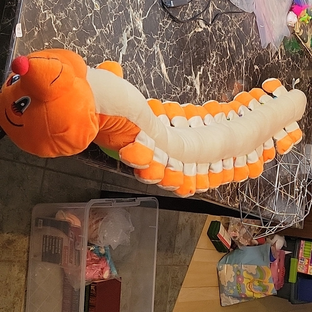 Abc Alphabet Preschool Learning Toy Approx 35Inch Centipede Caterpillar Plush