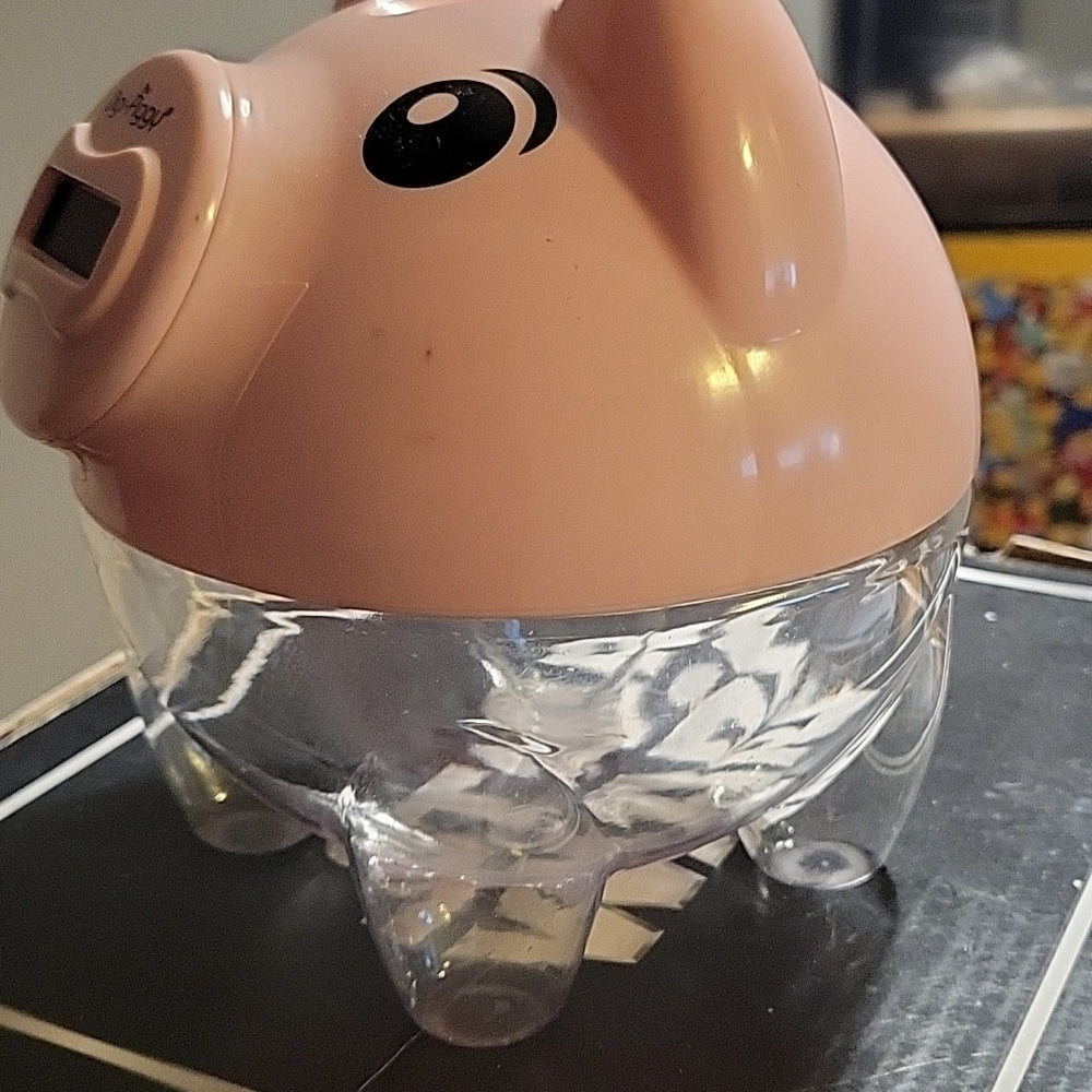 Digi-Piggy Bank Lcd Digital Coin Counting Bank Pink