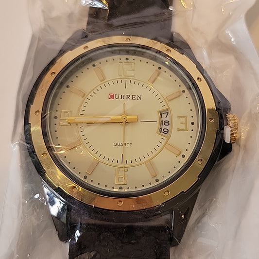 Curren Man Watch Brand Business Quartz Leather Strap Wirstwatches Sealed Fashion