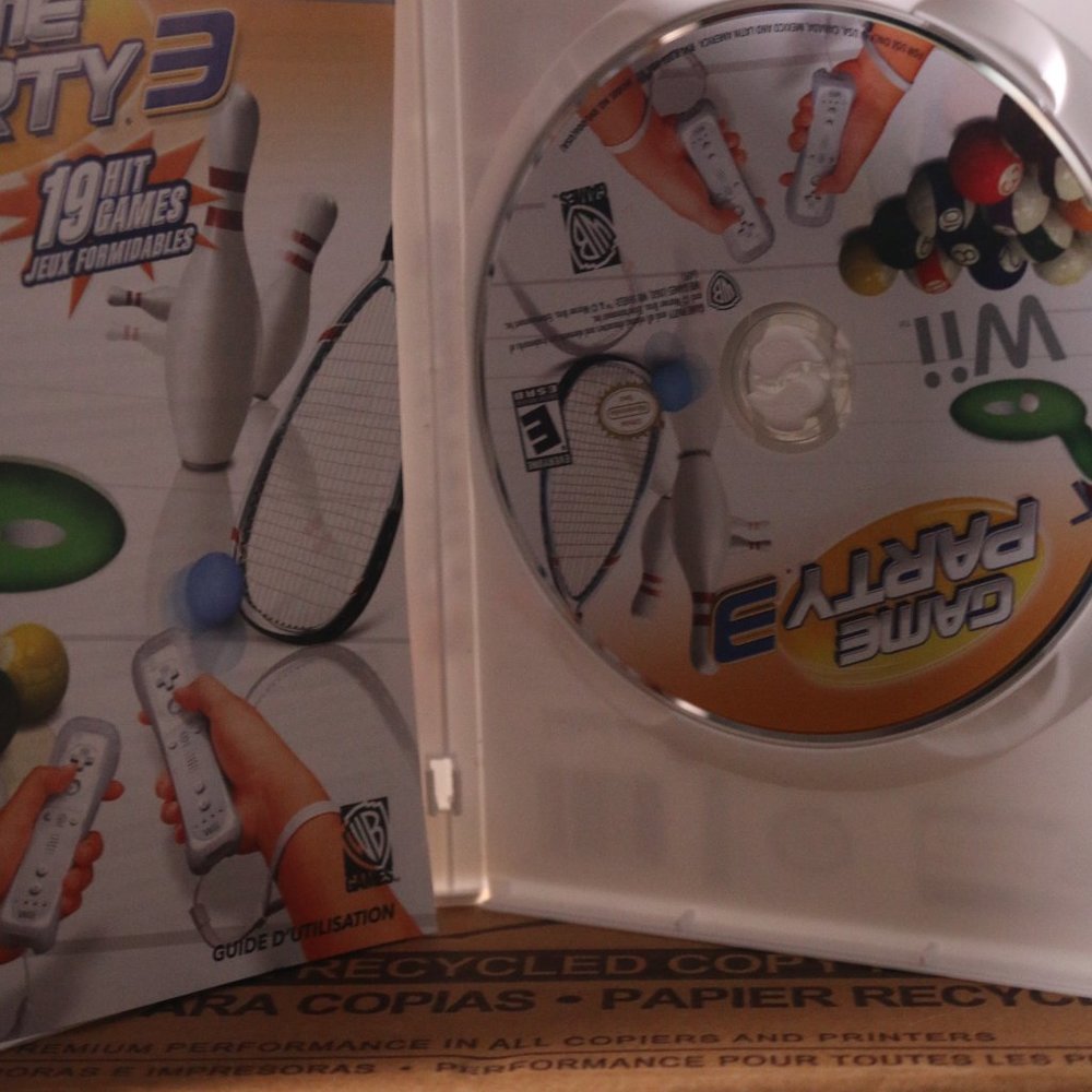 Wii Game Party 3 Nintendo Wii, 2009 19 Hit Games Complete W/ Manual