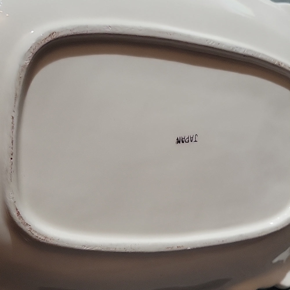 Vintage Ceramic Corn Cob Dishes, Plates & Platter Pepper Shakers Japan Imports