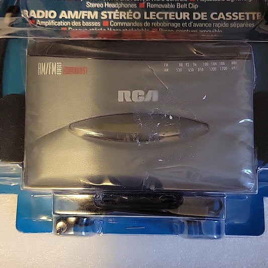 Radio Am/Fm Stereo Cassette Player Brand New Sealed Rca Bass Booster With Head