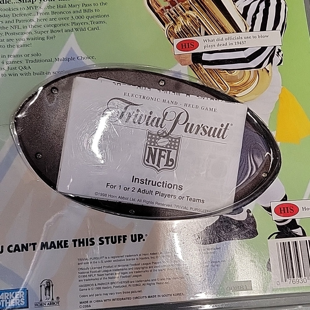 Plat Football Electronic Hand-Held Game Trivial Pursuit Nfl Vidéo Game Console
