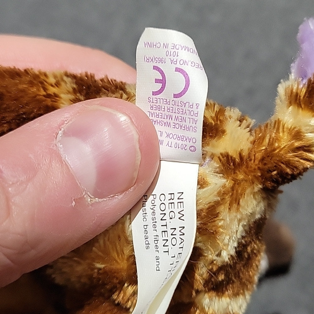 Ty Beanie Boo Plush Safari The Giraffe Stuffed Animal 6.5" Soft