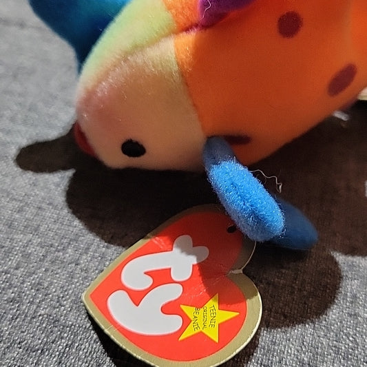 Ty Teenie Beanie Babies Lips Th Fish Toy Plush W/ Tag 1999