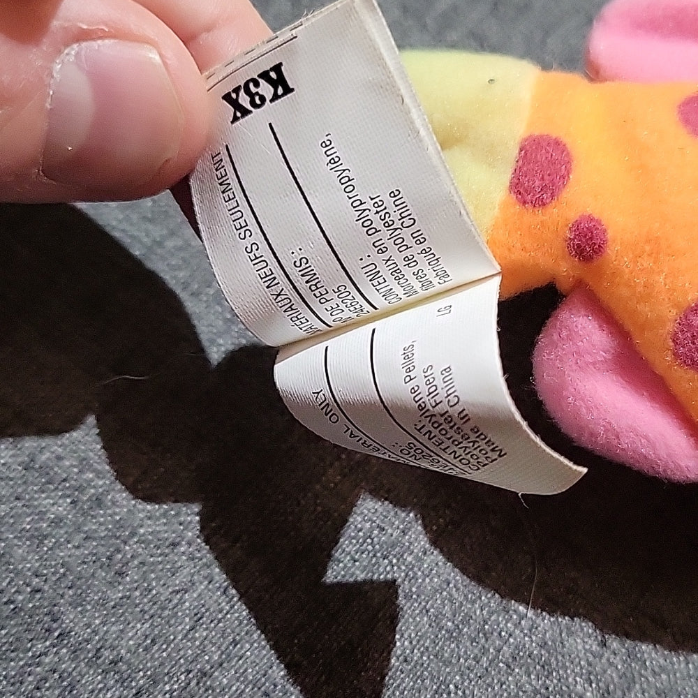 Ty Teenie Beanie Babies Lips Th Fish Toy Plush W/ Tag 1999