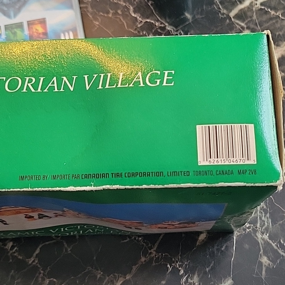 Vtg Ceramic Victorian Village 5 On 12 Piece Lighter Set Houses Only No Figures