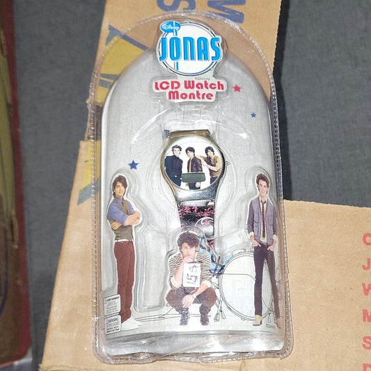 Disney Jonas Brothers Lcd Round Face Watch - New In Package
