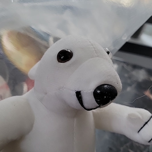 Vtg 1995 Coca Cola Plush White Polar Bear Holds Coke Soda Bottle Stuffed Animal