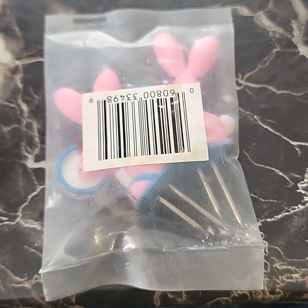 Ener gizer Bunny Promotional Corn Cob Picks - 1 Pair Holders Handles New