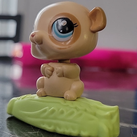 Bobble-Head Hamster Littlest Pet Shop Mcdonald'S 2010 Tan Figure Toy