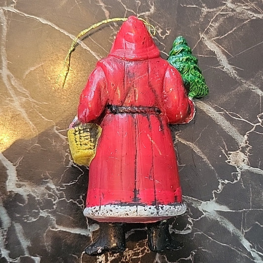 Rare Vintage Santa Claus Jouet Ancien Figurine Pere Noel En Celluloid Paint Vtg
