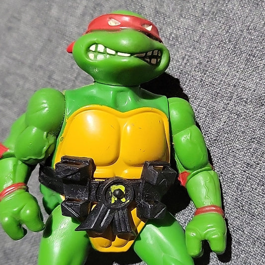 1988 Playmates Tmnt Raph Hard Head Teenage Mutant Ninja Turtles Raphael 2Weapons