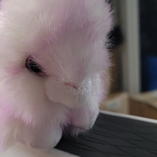 Ty Beanie, Ryley, Purple White, Plush Bunny Rabbit, 16Cm Soft Toy