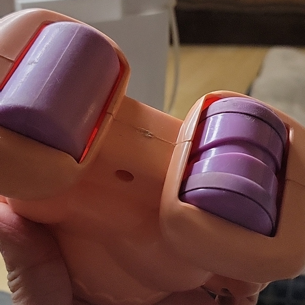 Disney Mickey Mouse On Horse Weeble Wobble Arco Rare Large Figure Toy On Wheels