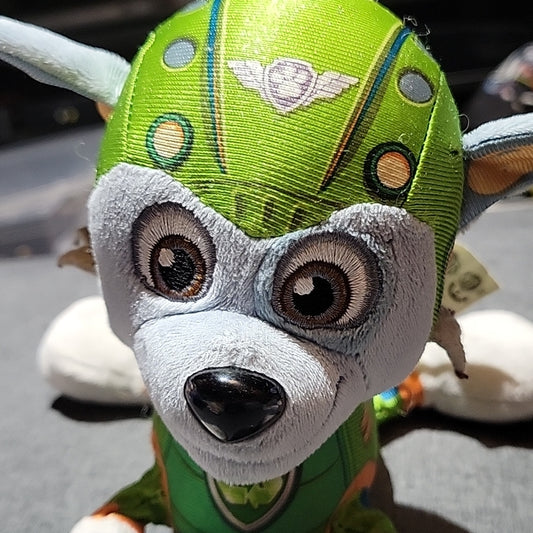 Paw Patrol Rocky Air Rescue Plush Soft Toy Nickelodeon Spin Master 6Inch