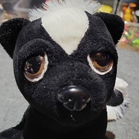 Vtg Rare Item 1993 The Petting Zoo Skunk 8" Plush Stuffed Animal Good Used
