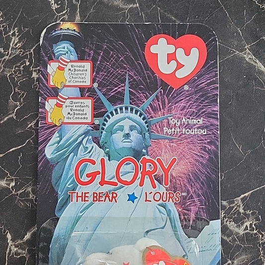 Ty Toy Animal Glory The Bear 1999 Mc Donald Plush Toy Sealed
